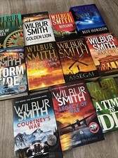 Wilbur Smith Books Lot Bundle x 11 Courtney Series Vintage Horizon Prey Assegai