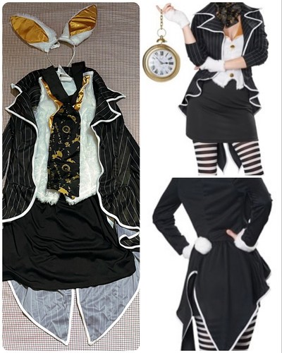 The white rabbit alice - the,