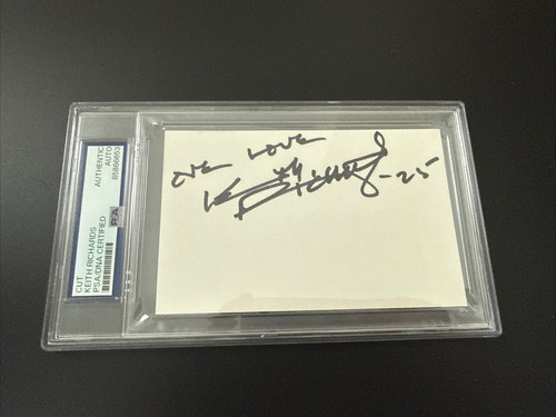 Keith richards signed slabbed - keith,
