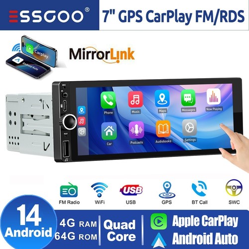 Single din car stereo - single, head