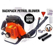 65cc Petrol Backpack Leaf Blower, Extremely Powerful 210MPH Lightweight