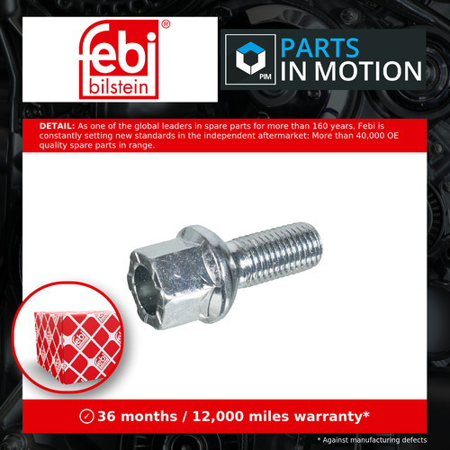Wheel bolt stud - wheel, nut