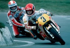 Randy Mamola of USA leads