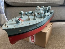Japanese Motor Torpedo Boat Wooden Boat Vintage Toy Maybe By ITO 1950’s