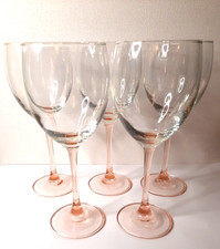 5 x Vintage Luminarc Pink