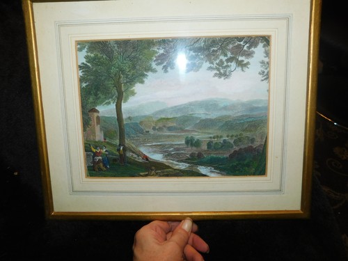 Framed glazed antique - framed,