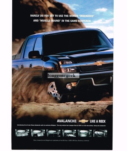 2001 chevrolet chevy avalanche - chevy,