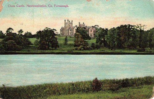 Postcard crom castle - crom,
