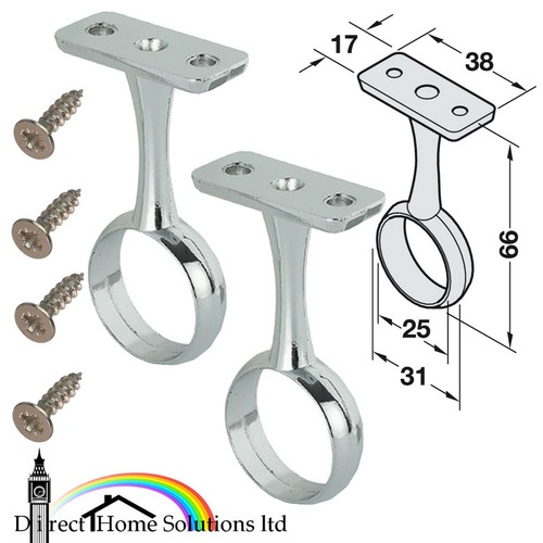 Hafele wardrobe rail center - 2x,