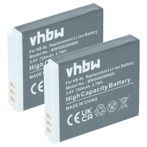 Battery for canon powershot - 2x,