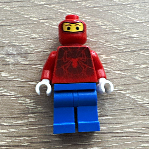 Lego minifigure spider man red - lego,