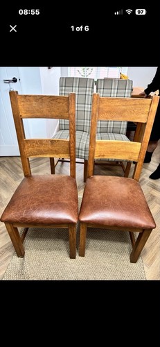 Solid oak wood - wood, chairs