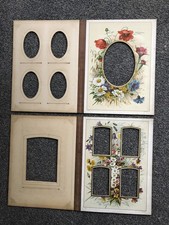 TWO Victorian Album FLORAL