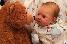 Reborn art doll SOLE hard to find. Ducklin by prototype artist Shirley Jones