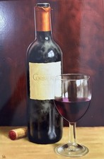 Wine Ceramic Tile Plaque Tube