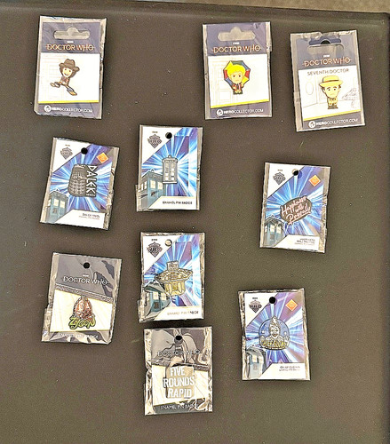 Doctor who pin badges - doctor, (dr)