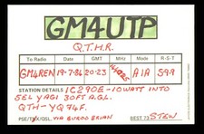 1 x QSL Card Radio Scotland