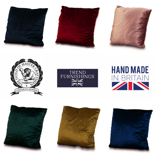 Velvet cushions plush plain - velvet,