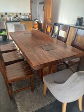 Solid Sheesham Dining Table 2m X 1m With 8 Chairs