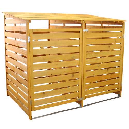 Double wheelie bin storage - double,
