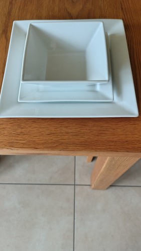 Square plates side platesx4 - plates,