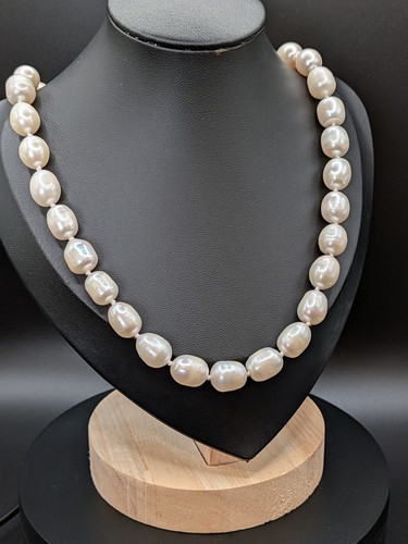 Real pearl necklace - pearl, long