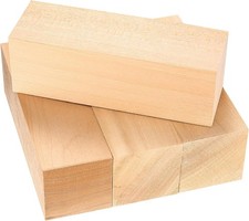 4 Pcs Basswood Carving Blocks