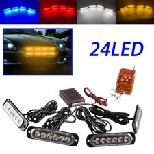 24LED Car Red/Blue Police