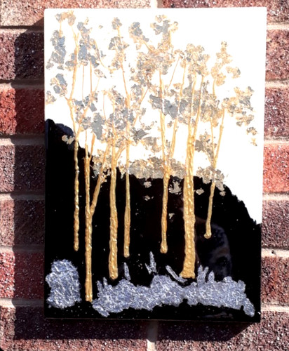 Abstract painting wooden - painting,