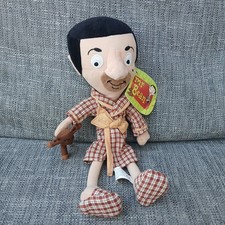 MR BEAN Wearing Pyjamas Holding Teddy Soft Plush Toy Quiron 2007 12” With Tag