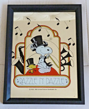 Vintage Snoopy Mirror - Peanuts Collectible 1950’s 1960’s 1970’s.
