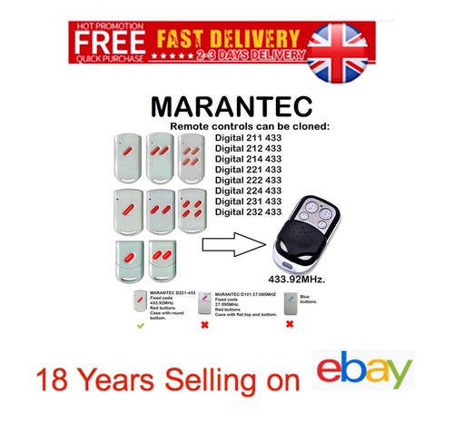 Marantec remote control garage - marantec,