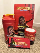 G Fuel Cyberpunk 2077 Phantom Liberty Naranjita Collector's Box Metal Shaker Cup