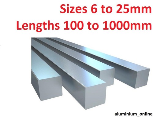 Aluminium square bar - square,