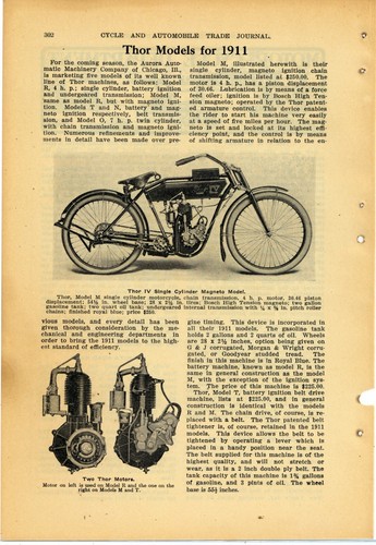 1911 thor motorcycles article - 1911,