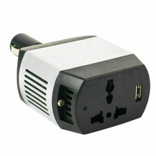 Car & Van Travel 12v Socket to USB, 2 & 3 Pin Plug Mini Power Inverter Adapter