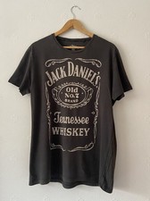 Jack Daniels Old No7 Men's Black Cotton T-Shirt UK Large