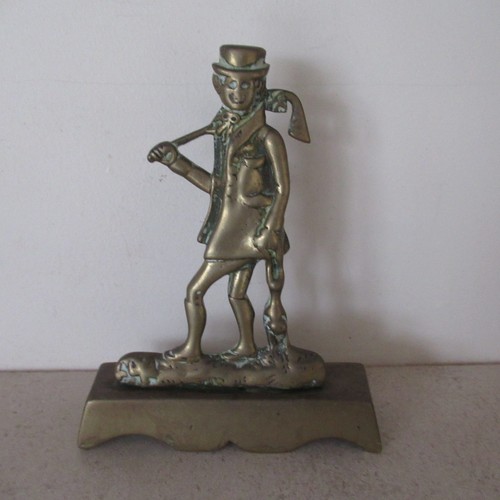 Vintage brass huntsman poacher - brass,