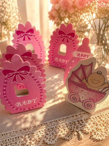 Pink girls baby - pink, shower