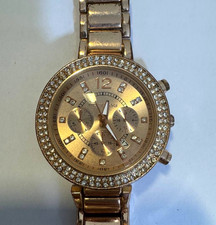 Watch Michael Kors Women’s Rose Gold Tone Crystal Bezel Fashion Quartz