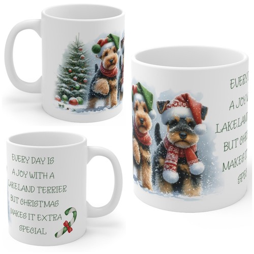 11oz ceramic lakeland terrier - ceramic,