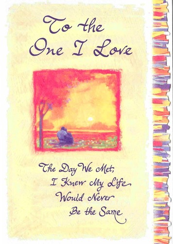 One love card anniversary - card.,