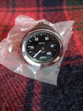 Vintage Classic Car New Old Stock Smiths Oil Gauge Tested Working