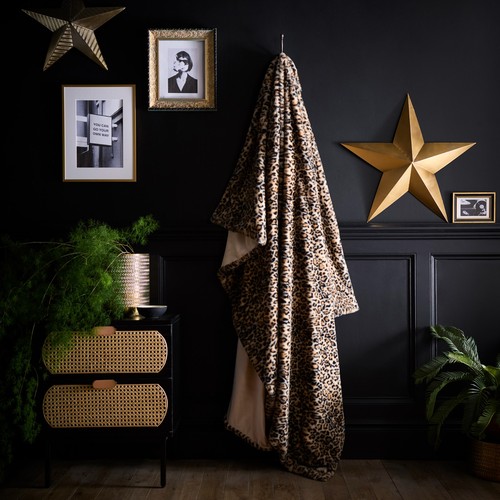 Fusion leopard throw - leopard,