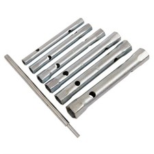 6pc Tubular Box Spanners Monobloc Tap Wrench Set 6-17mm Metric Tube Taps Basin