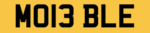 Mobile private number plate - number,