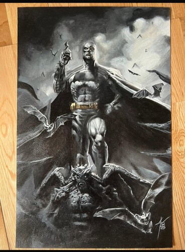 Batman art original rudy ao - batman, by