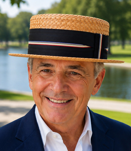 Vintage champ straw boater - straw, hat
