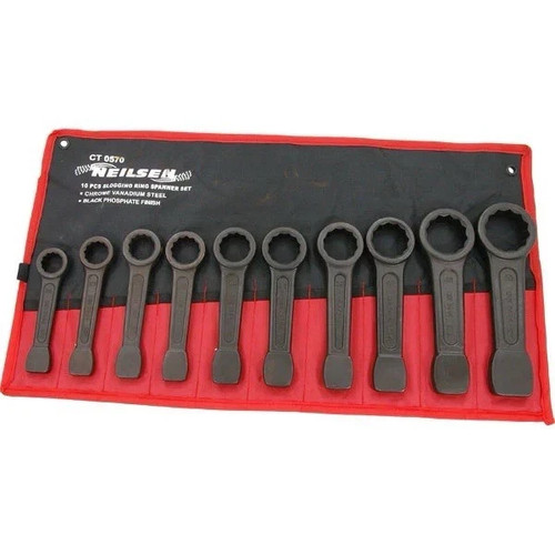 10pc slogging ring spanner - spanner, set