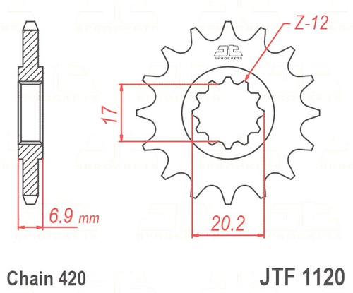 Sprocket front 420 fit - sprocket,